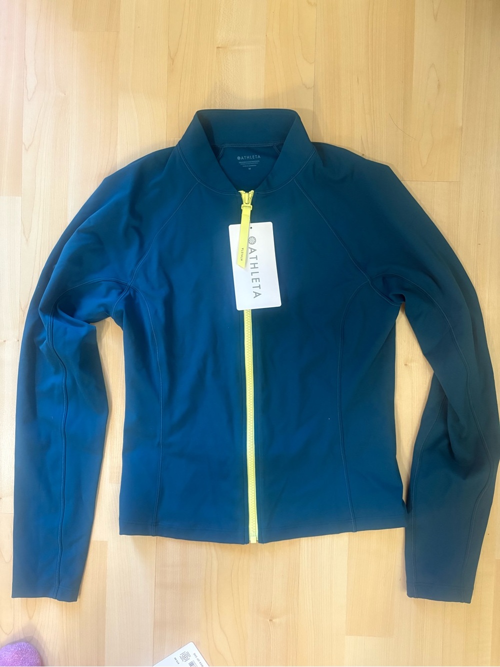 Athleta Zip Front Rashguard Coastal Teal
